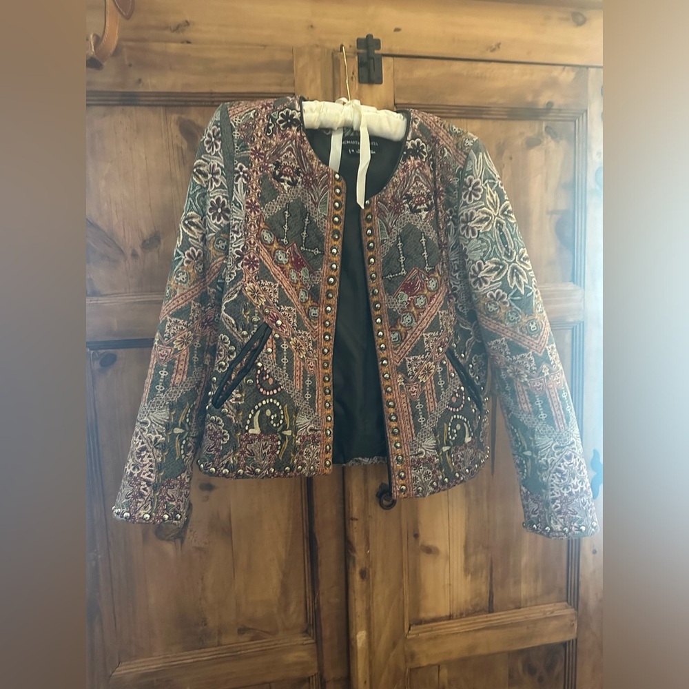 Anthropologie Quilted print jacket